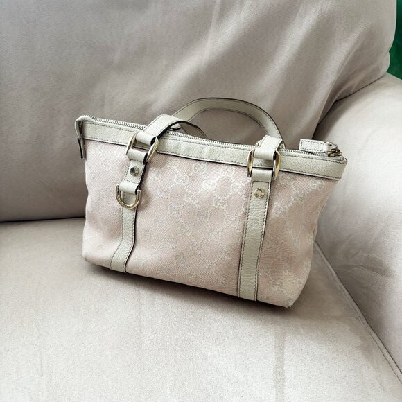 GUCCI Monogram Small Abbey Tote Pink - Picture 1 of 11
